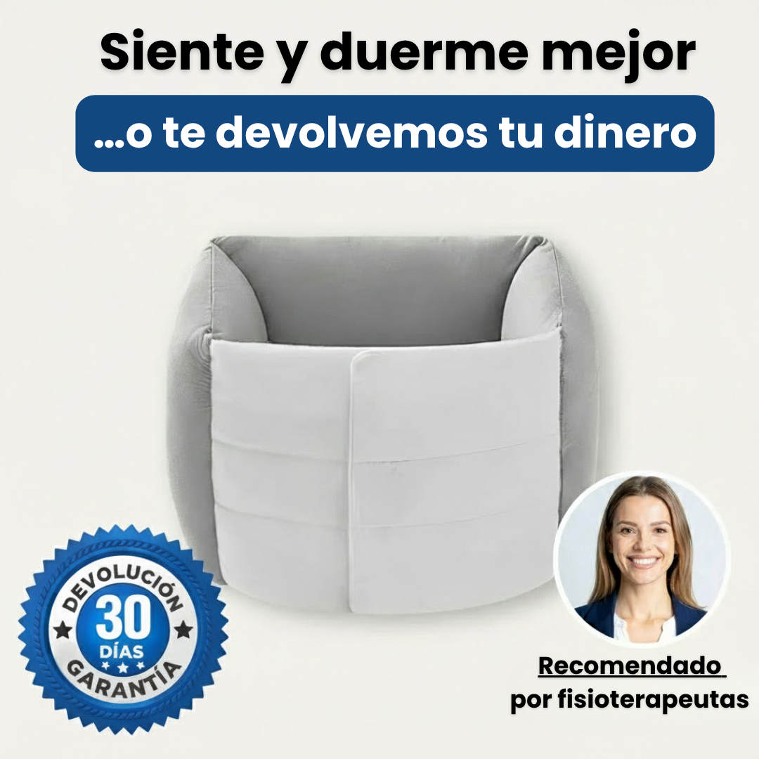 Cojín de Soporte Lumbar – Alivia el Dolor de Espalda, Caderas y Ciática